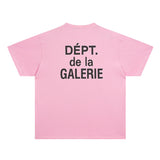 Gallery Dept T Shirts round Neck Short Sleeve T-shirt Pure Cotton