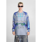 Mens Long Sleeve Shirt Saint Michael Loose Long Sleeve Shirt