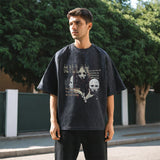 Mens Vintage T Shirt Half Sleeve T-Shirt Men