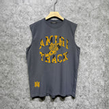 Amiri tank top winged flying shoe print