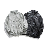 Unisex Pu Jacket Loose Slimming Locomotive Style PU Leather