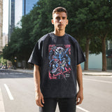 Mens Vintage T Shirt Hip Hop Trend Brand Printed Short Sleeve T-Shirt