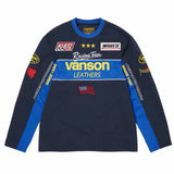 Colorblock embroidered long-sleeved t-shirt