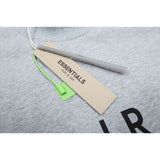 Fog Essentials T Shirts Summer FOG Double Line Joint Letter Crew Neck Short Sleeve