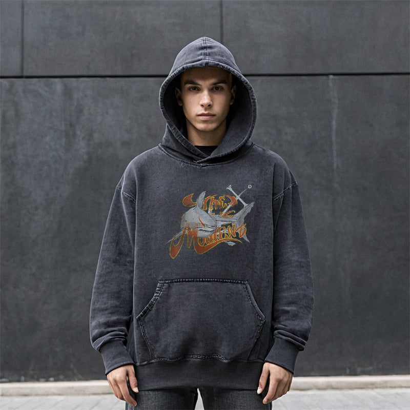 Mens Vintage Hoodie Retro Fall/Winter