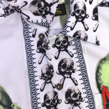 GUILTYPARTIES TIGER Shirts STUDIO Tattooed Skull, Short Sleeve Shirt