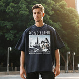 Mens Vintage T Shirt Half Sleeve T-Shirt Hip Hop T-Shirt