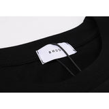 Rhude T Shirt Eagle Print Hip Hop Men's and Women's Same Loose Casual