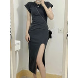 Women Dresses Summer Split Sexy Long Dress