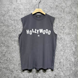 Amiri tank top hollywood letterprinting