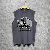 Amiri tank top stroke five-pointed star printing