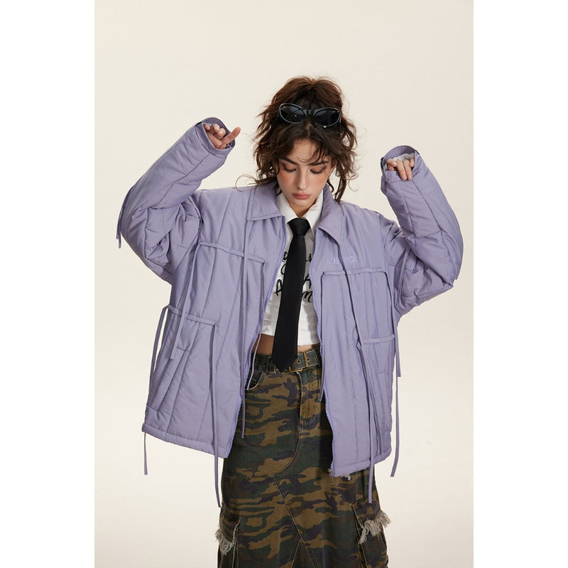 Unisex Coat Cotton-Padded Clothes for Couples Winter