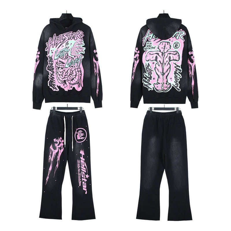Hellstar Hoodie And Pants Two-Piece Set