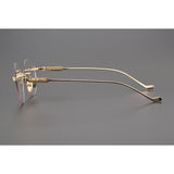 CHH Chrome Hearts Glasses Frameless Pure Titanium Glasses Frame Personalized Business