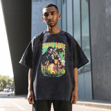 Mens Vintage T Shirt Retro Short Sleeve T-Shirt for Men and Women