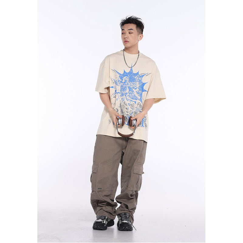 Unisex T-Shirts Saint Michael's Skeleton Print T-Shirt
