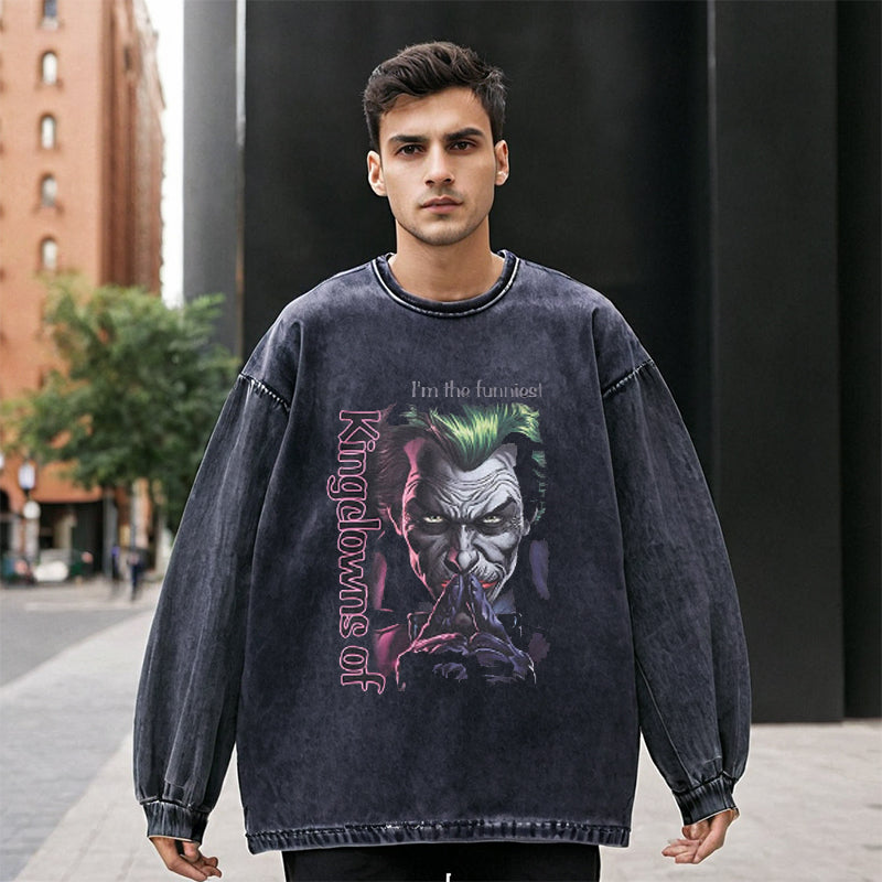 Men's Vintage Long Sleeve Shirt Autumn and Winter Men's Long Sleeve T-Shirt
