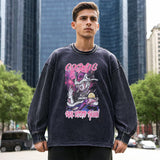 Mens Vintage Long Sleeve Shirt Long Sleeve T-Shirt Men's and Women's Loose