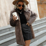 Women Fur Jacket Fashion Plush Coat