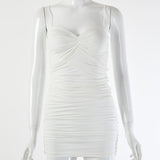 Women Dress Hot Girl Sexy Pleated Dress