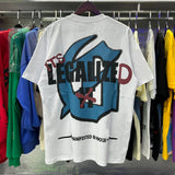 Godspeed T Shirts Blue Sky White Clouds Poppy Skull Planting Printing Cotton Casual Short Sleeves Men and Women