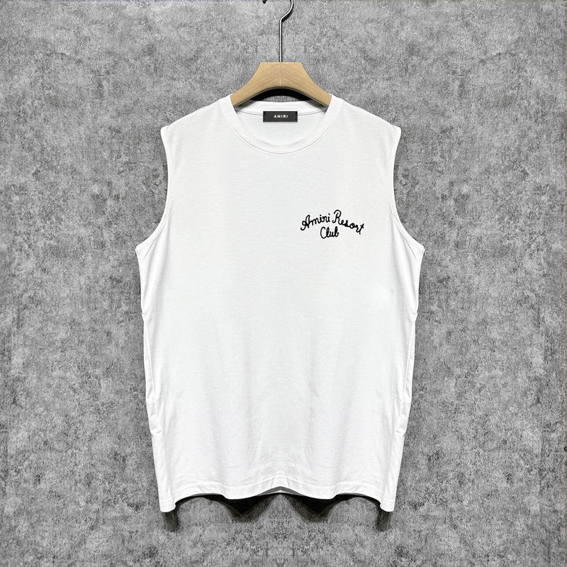 Amiri tank top sketch country printing