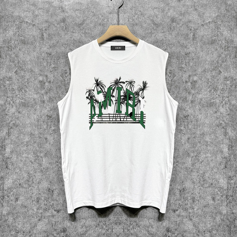 Amiri tank top coconut beach print