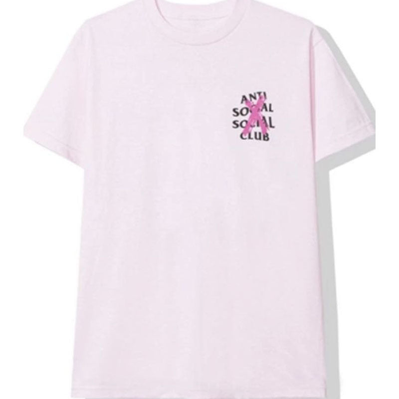 Anti Social Club T Shirt Letter Print T-shirt Casual Short Sleeve