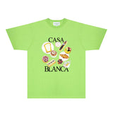 Casablanca T Shirts Fashion Print Street