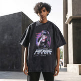 Mens Vintage T Shirt Old Short Sleeve T-Shirt Men