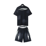 Hellstar T-Shirt And Shorts Two-Piece Set