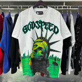 Godspeed T Shirts Drowning Free Muse Printed Cotton Crew Neck Short Sleeve Men and Women