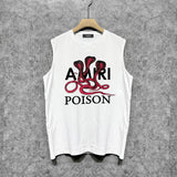 Amiri tank top cobra printing