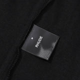 Rhude T Shirts Windowsill Seaview Printing Cotton Casual Short Sleeve Men and Women