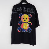 Palm Angels T Shirts Bear Letter Print Short-Sleeve Men's Loose T-shirt