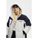 Unisex Coat Hooded Cotton-Padded Coat Loose and Warm Coat