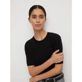 Women Work Business Casual Sweaters Short Sleeve round Neck Sweater