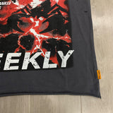 First Row T Shirts Breaking News Venom Kills Cropped Tee 2026SS Hot Diamond Wash Old Cotton