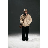 Unisex Coat Loose Winter Cotton Dress Stand Collar