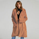Women Fur Jacket Fashion Lamb Wool Coat