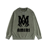 Amiri Distressed Sweatshirt Printed Trendy Pure Cotton