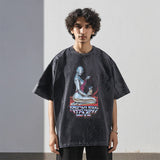 Mens Vintage T Shirt Short Sleeve T-Shirt Men's and Women's