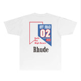 Rhude T Shirts Printed Trendy Pure Cotton