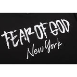 Fog Essentials T Shirts Letter Pattern Crew Neck Short Sleeves