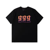 Vlone T Shirts Couple's Same Large V Printed Short Sleeve Men's and Women's High Street Loose T-shirt