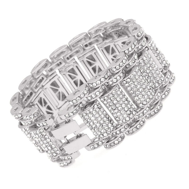 Bracelet Hip Hop Bracelet with Diamonds 35mm Alloy Bracelet St. Valentine's Spectrum
