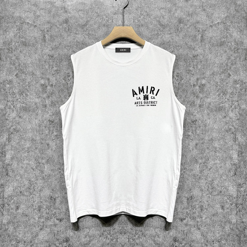 Amiri tank top los angeles california printing
