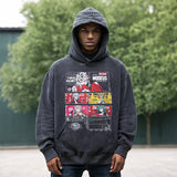 Mens Vintage Hooded Sweater for Men and Women