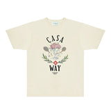 Casablanca T Shirts Fashion Print Street