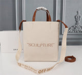 Off White Bag Casual Outdoor Convenient Tote Bag